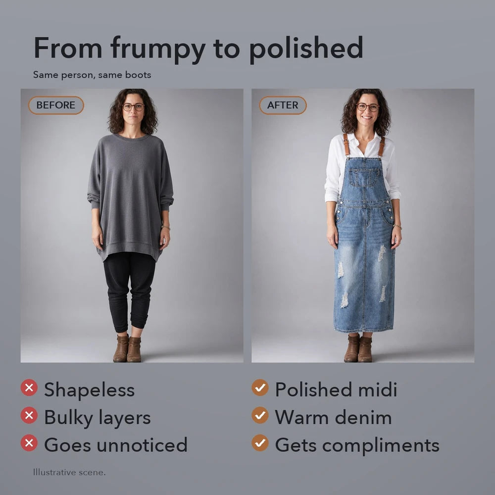 50% OFF TODAY | ClassyJumper™ - Casual dungaree dress for your OOTD