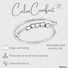 CalmComfort adjustable bead anxiety ring