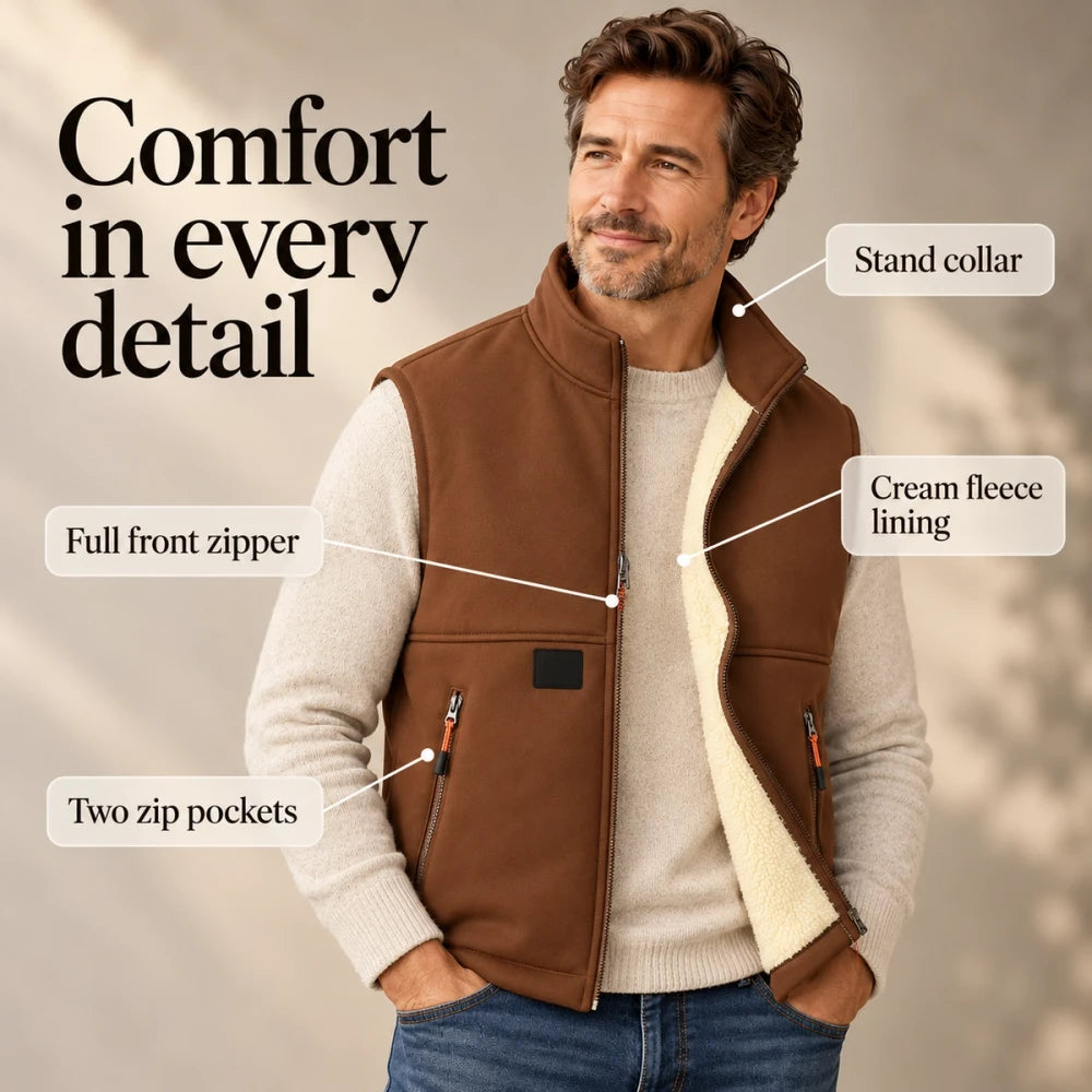 50% OFF TODAY | CoreWarm™ - Fleece Lined Vest