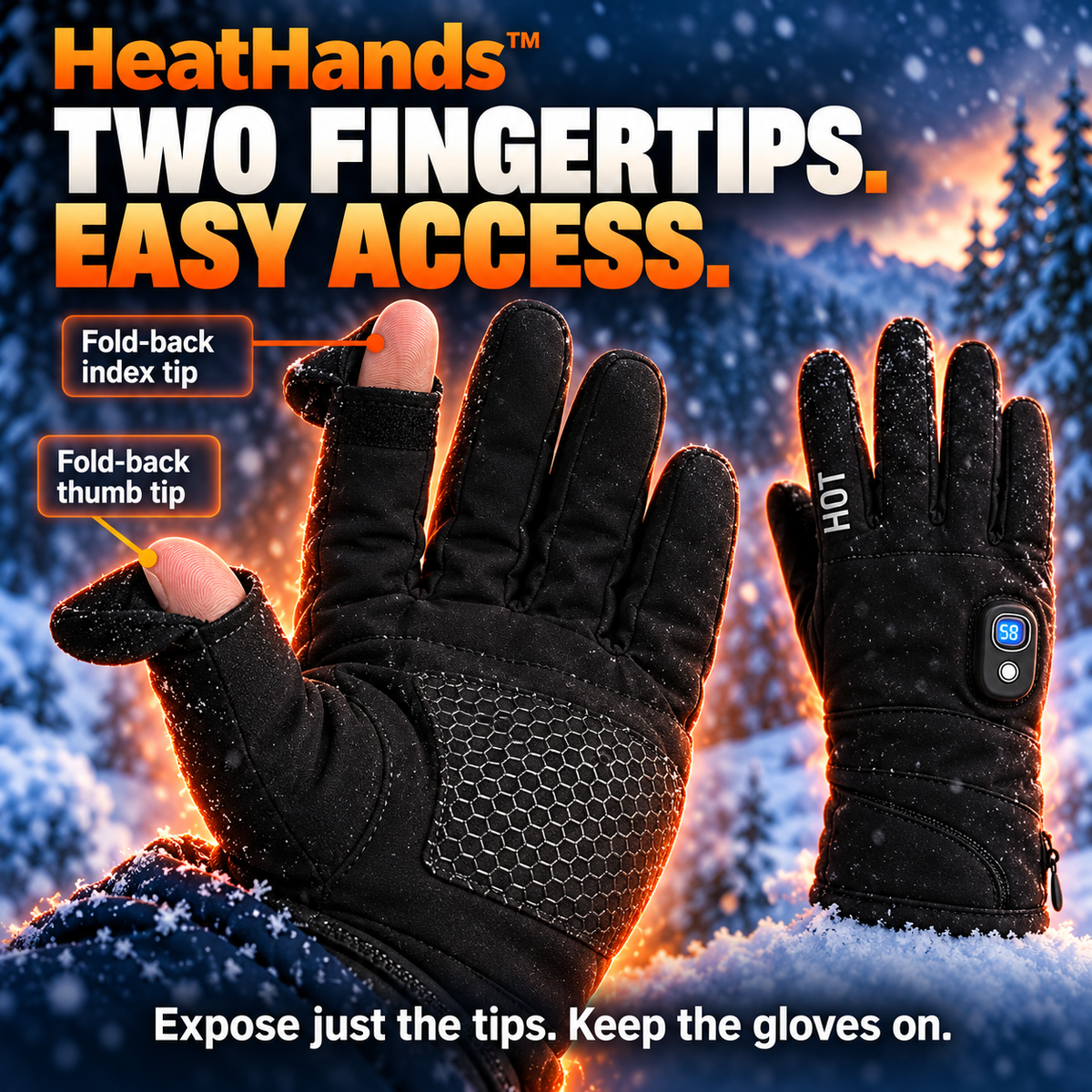 50% OFF TODAY | HeatHands™ - Electric Heated Gloves