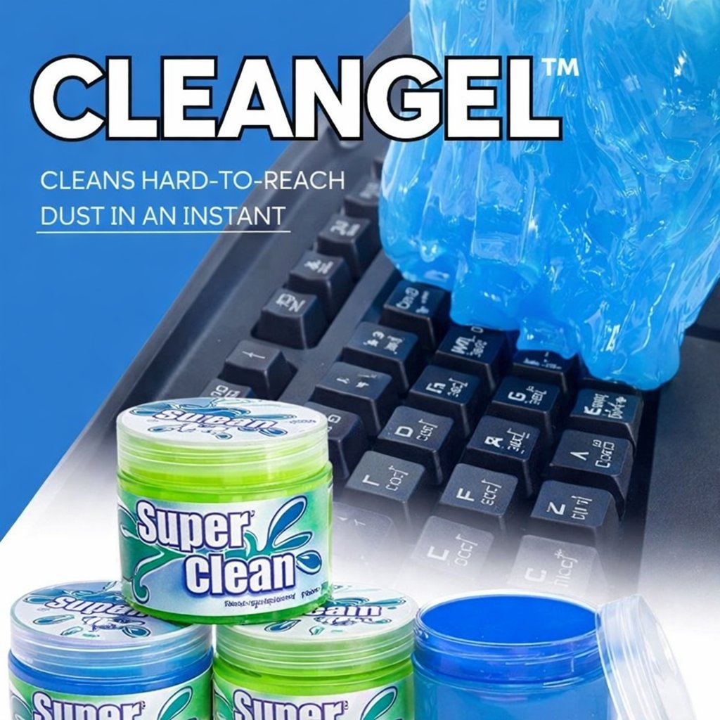 CleanGel cleans hard-to-reach dust