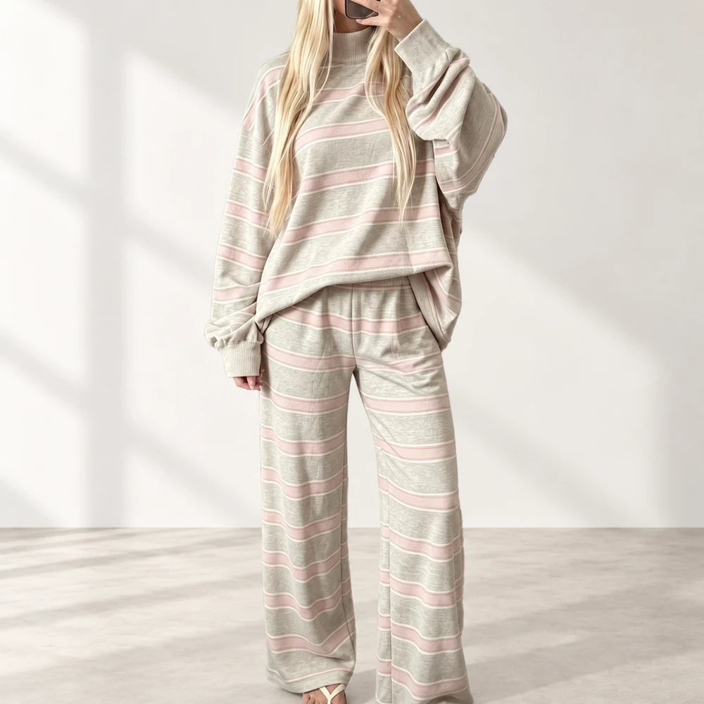 50% OFF TODAY | CozyMatch™ -  Striped Lounge Set
