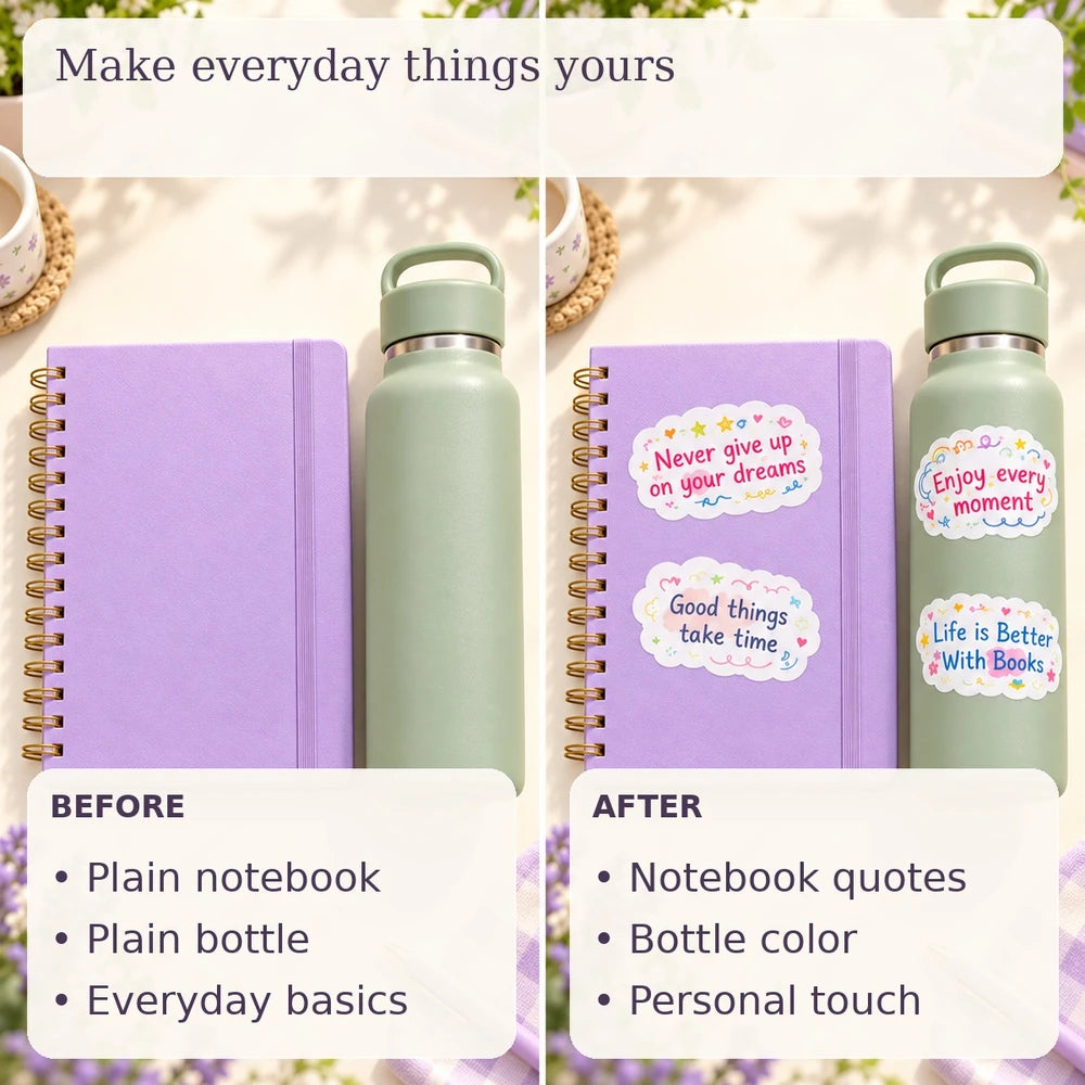 3+3 FREE TODAY | PepPeel™ - Motivational Quote Stickers (Random Design)