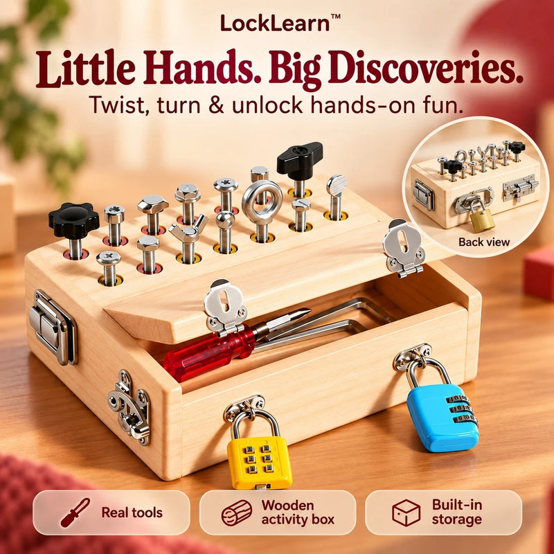 50% OFF TODAY | LockLearn™ - Montessori  Screwdriver Board