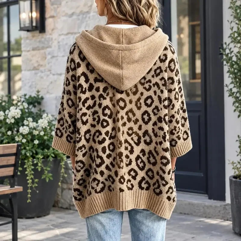 50% OFF TODAY | LeoLayer™ - Oversized Hooded Knit Top