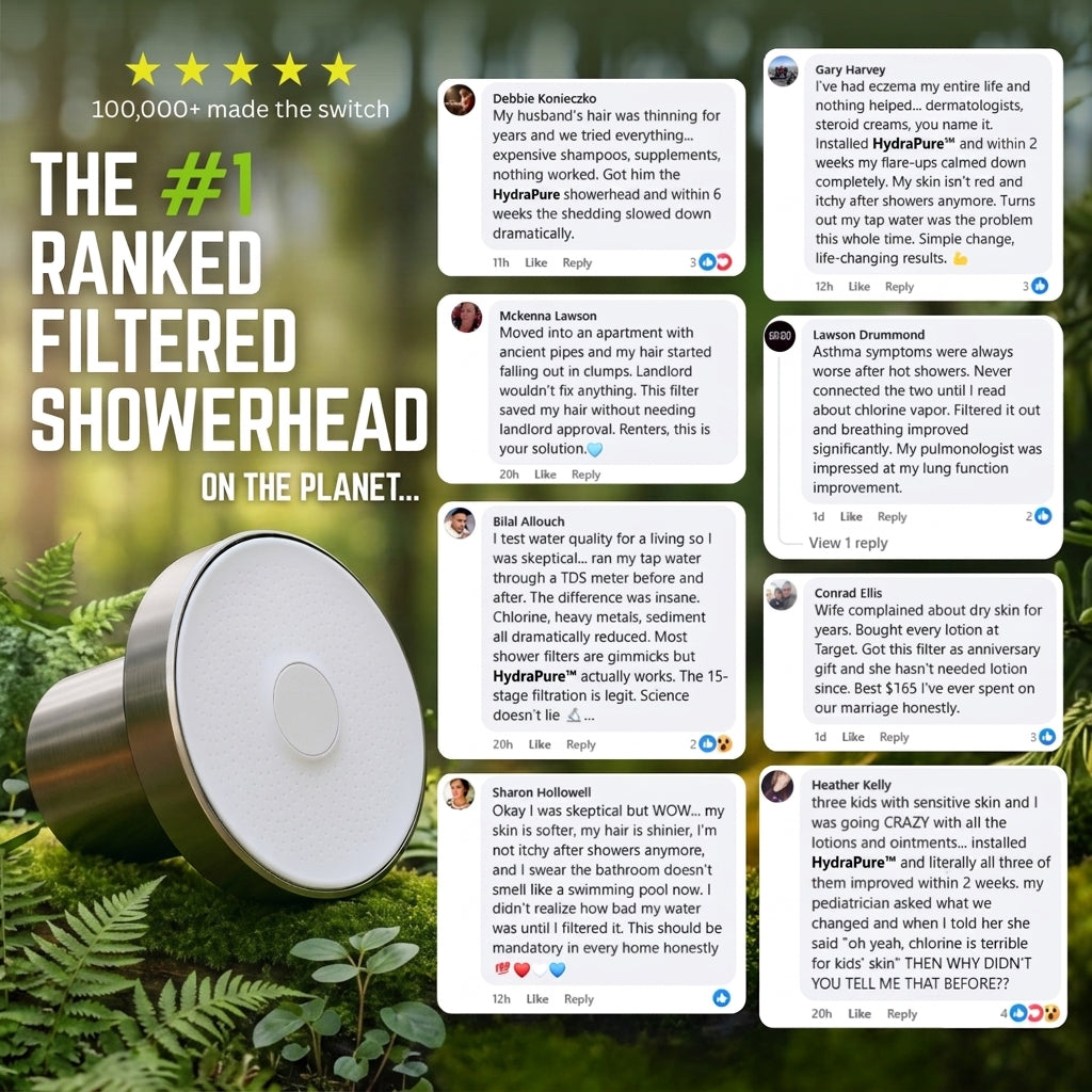 50% OFF TODAY | HydraPure™ - Filtered Showerhead