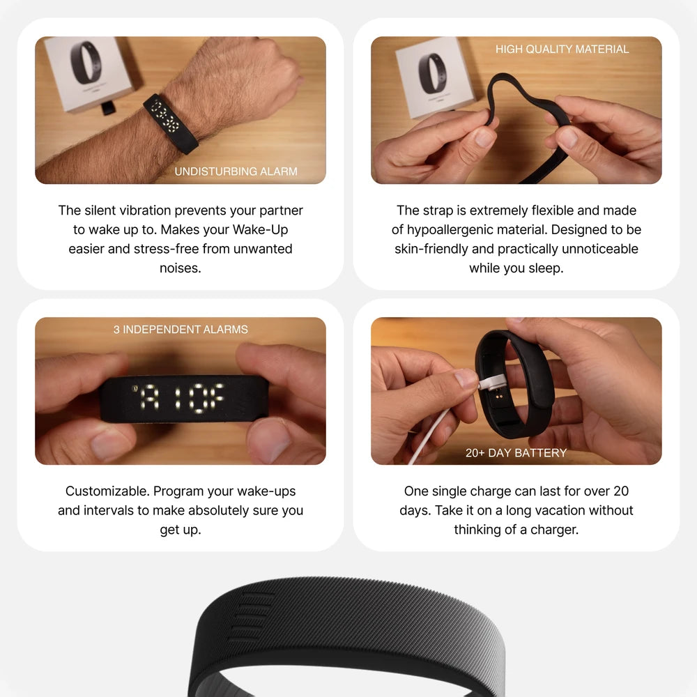 50% OFF TODAY | QuietWake™ - Silent Wrist Alarm