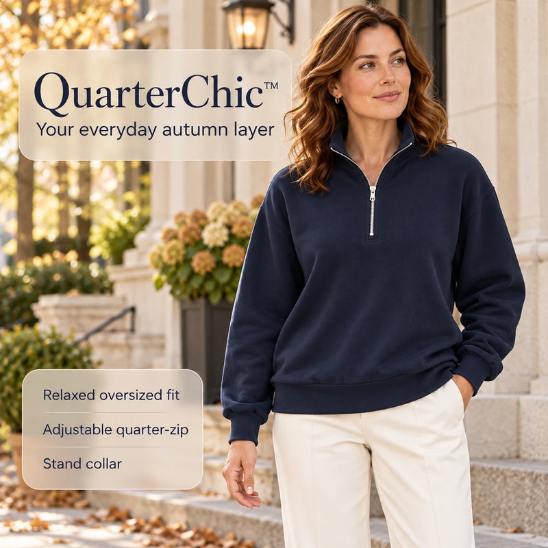 50% OFF TODAY | QuarterChic™ - Quarter Zip Sweatshirt