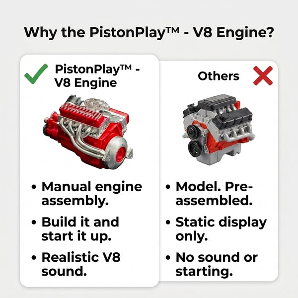 50% OFF TODAY  PistonPlay™- V8 engine