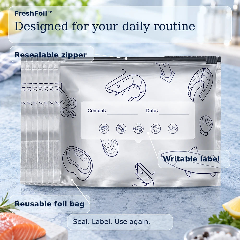 30+30 FREE TODAY | FreshFoil™ - Reusable Foil Bags