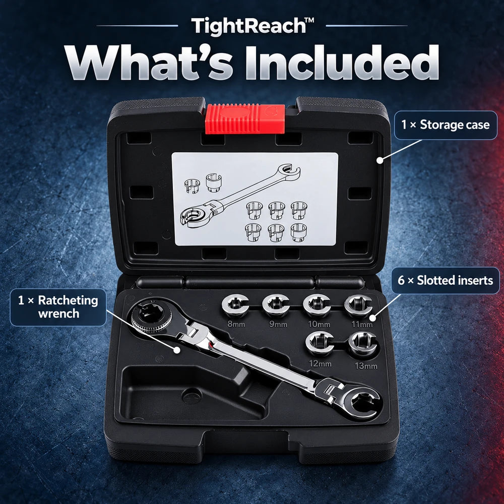 50% OFF TODAY | TightReach™ - 7-in-1 Ratcheting Wrench Set