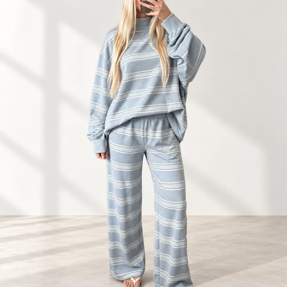50% OFF TODAY | CozyMatch™ -  Striped Lounge Set
