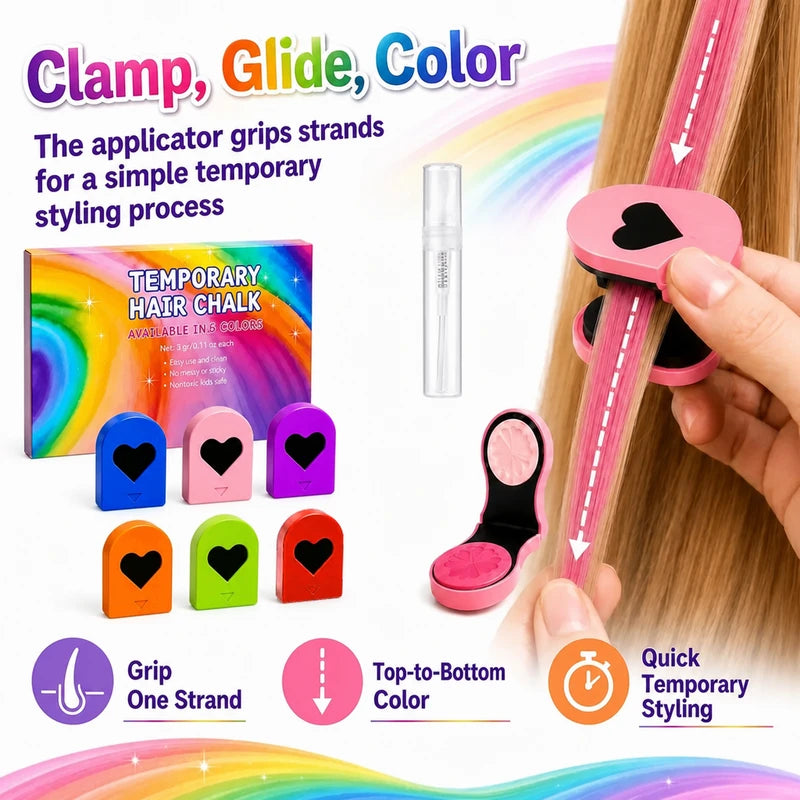 1+1 FREE TODAY | ChalkHue™ - Vibrant Hair Chalk