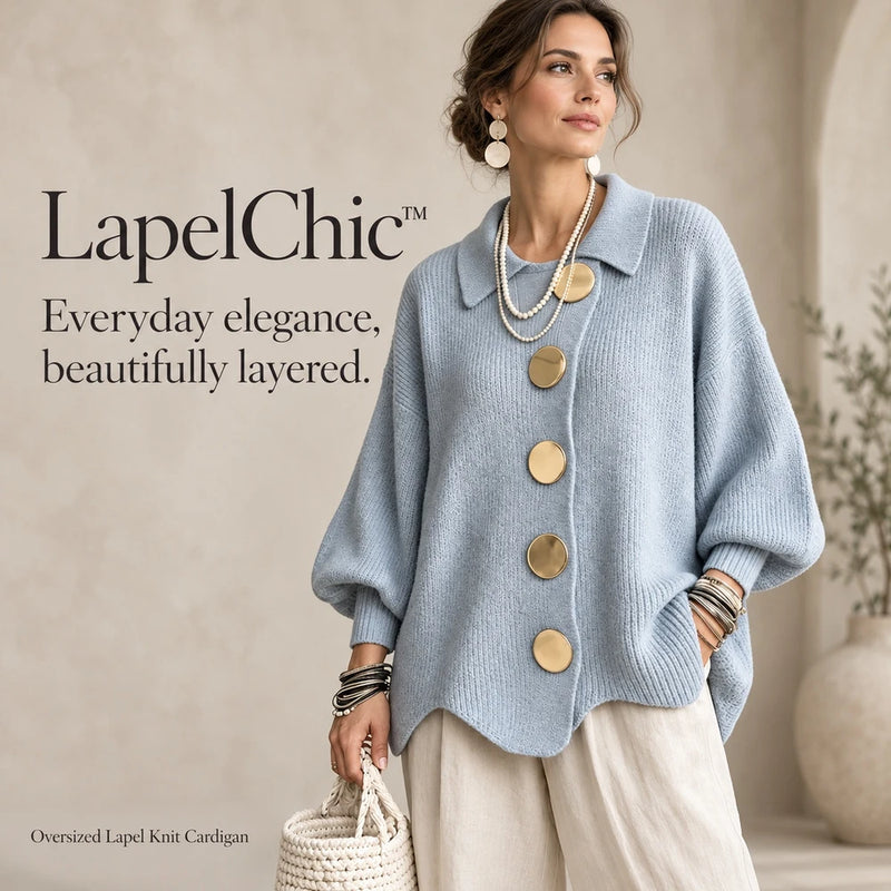 50% OFF TODAY | LapelChic™ - Oversized Knit Cardigan
