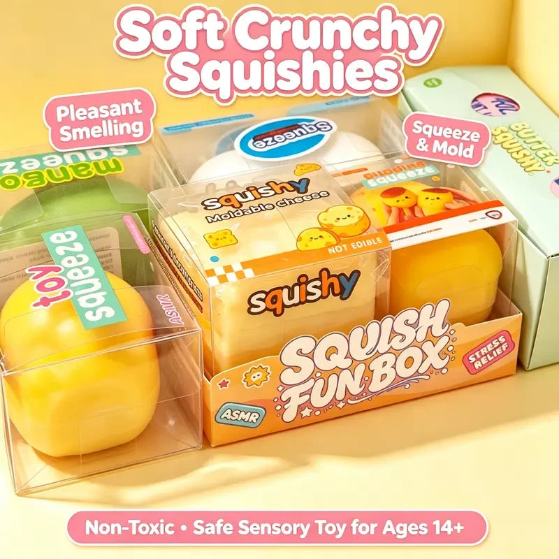 50% OFF TODAY | SnackSquish™ - 6PCS Food-Shaped Squishies