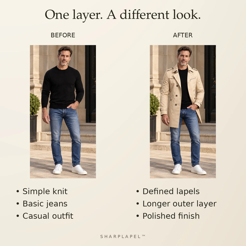 50% OFF TODAY | SharpLapel™ - Long Pea Coat