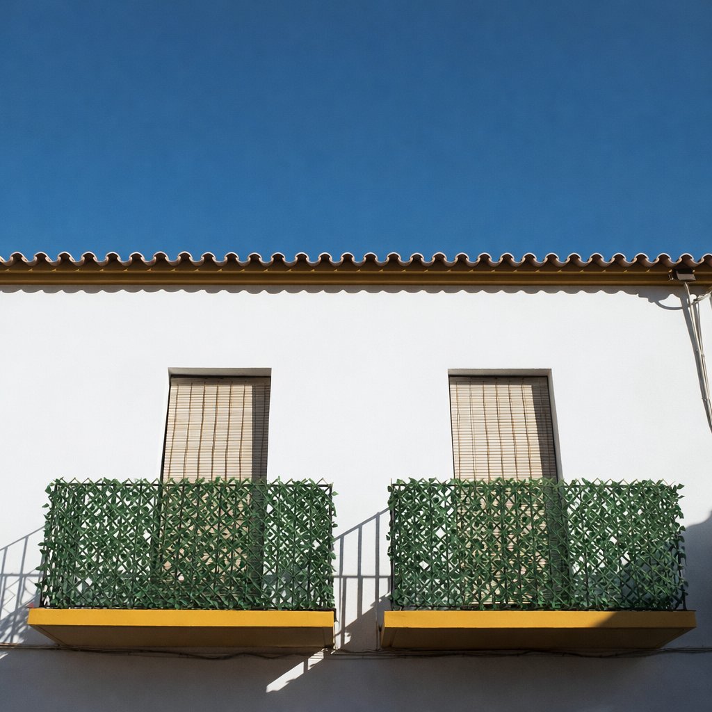 House balcony hedges