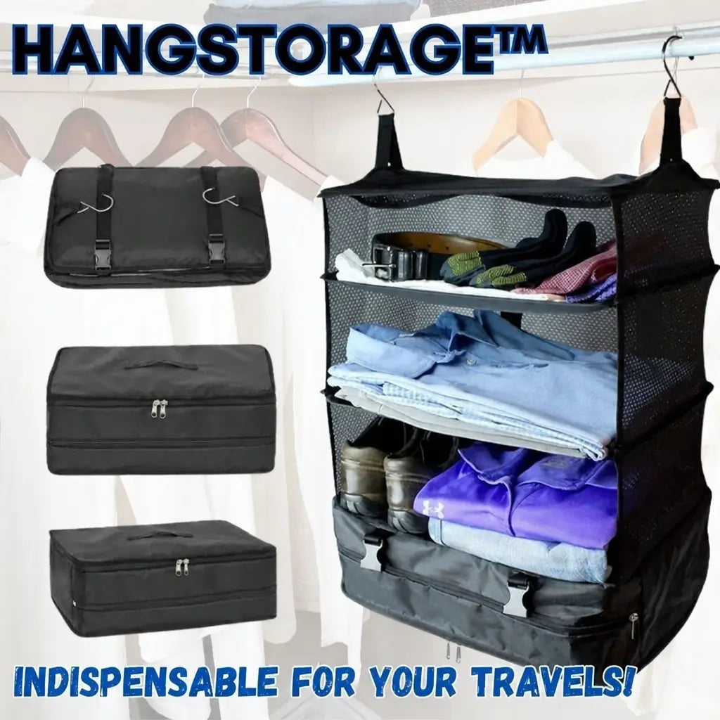 HangStorage™ hanging travel organizer