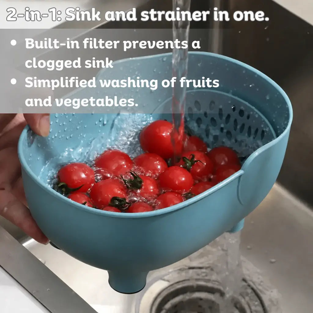 EasyDrain™ 2-in-1 sink and strainer