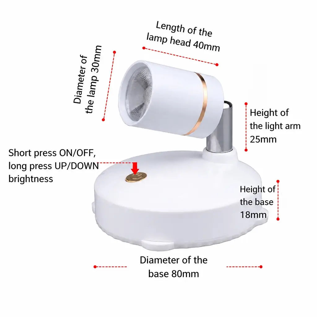 Product dimensions diagram