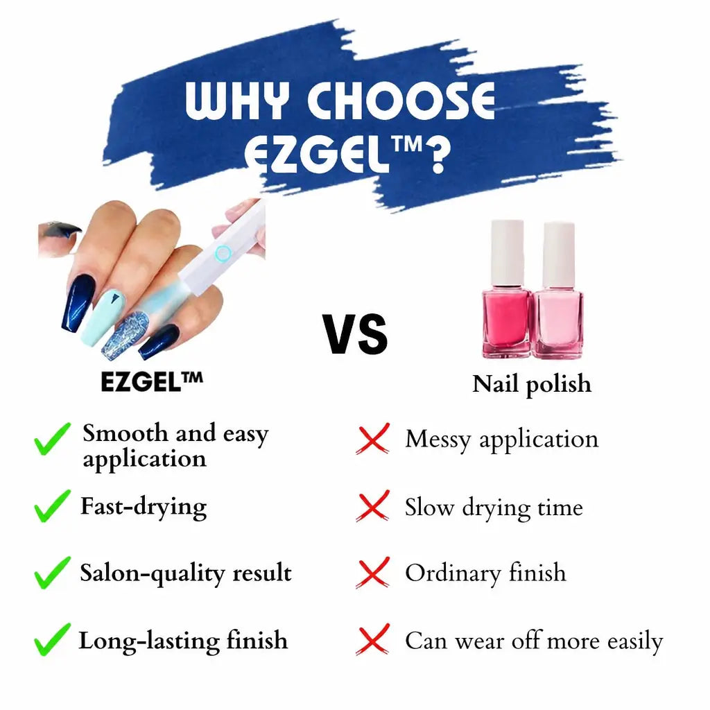 Why choose EZGel versus nail polish