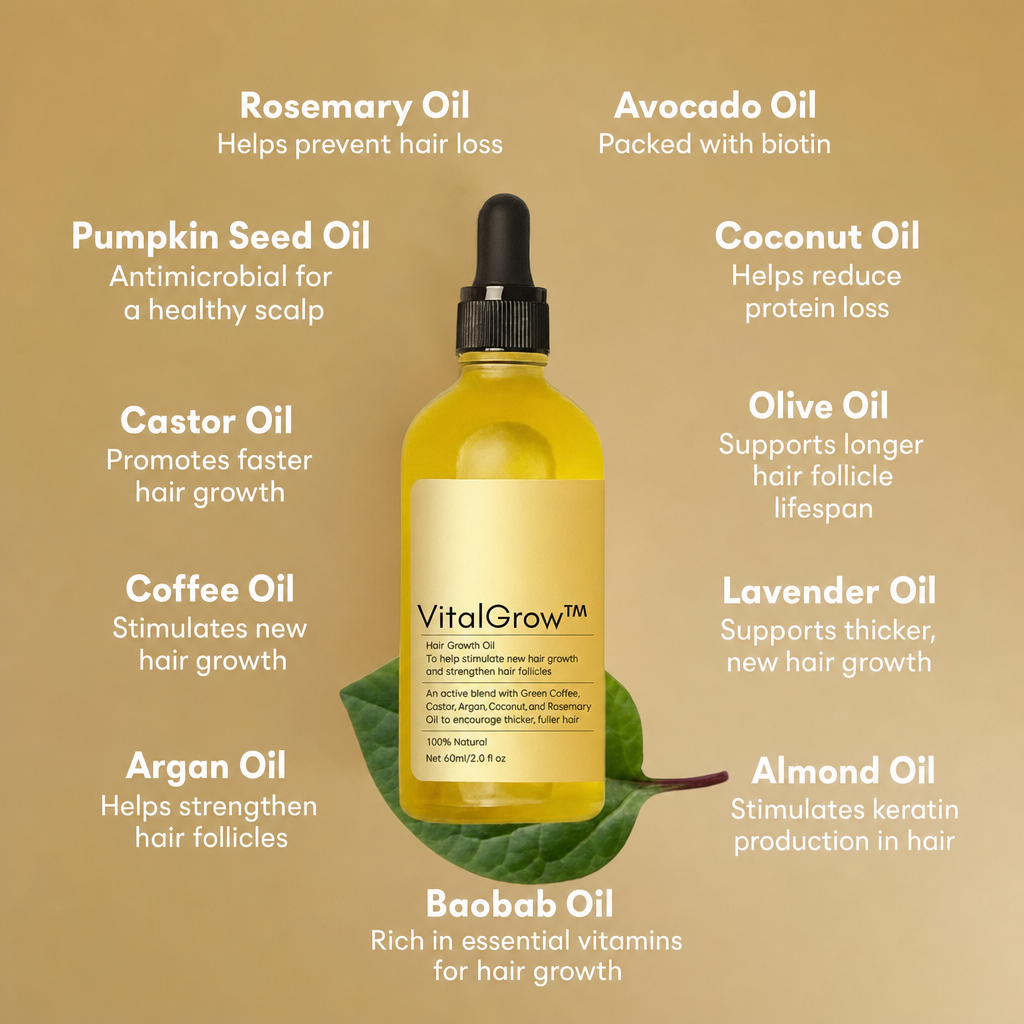 50% OFF TODAY | VitalGrow™ - Your natural oil treatment for hair growth