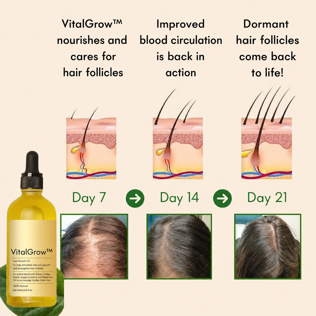 50% OFF TODAY | VitalGrow™ - Your natural oil treatment for hair growth