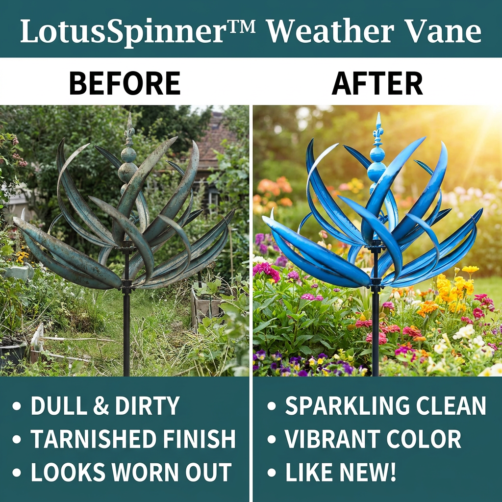 50% OFF TODAY | LotusSpinner™ - Experience the splendor of the lotus weather vane