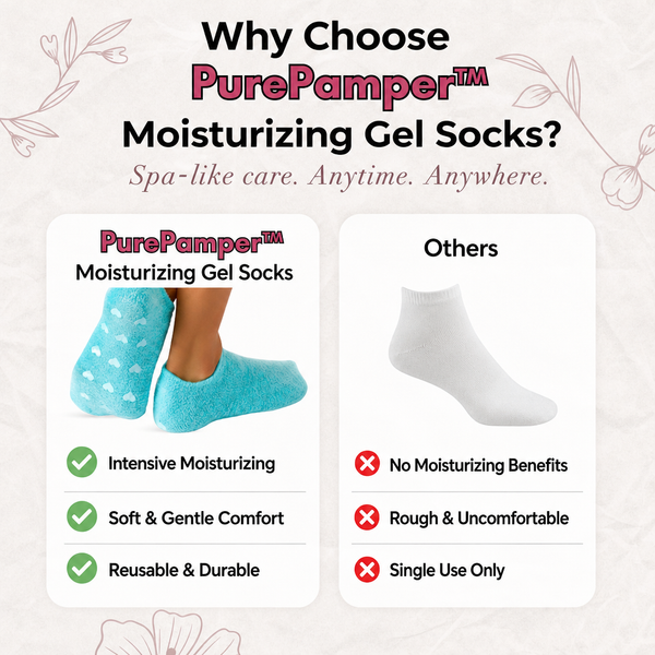 50% OFF TODAY  PurePamper™ - Moisturizing Gel Socks