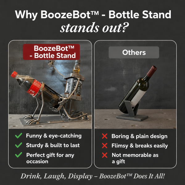 50% OFF TODAY  BoozeBot™ - Bottle Stand