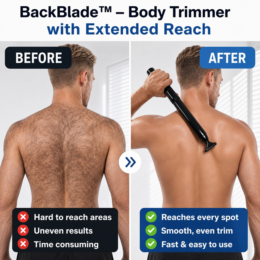 50% OFF TODAY | BackBlade™ - Body Trimmer with Extended Reach