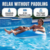 Relax without paddling - joystick control, 2 hr battery life, for pool and lake