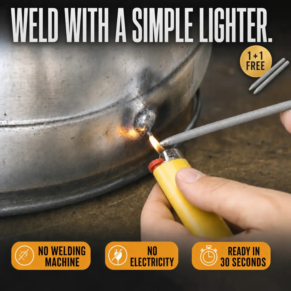Weld with a simple lighter, 1 + 1 free today