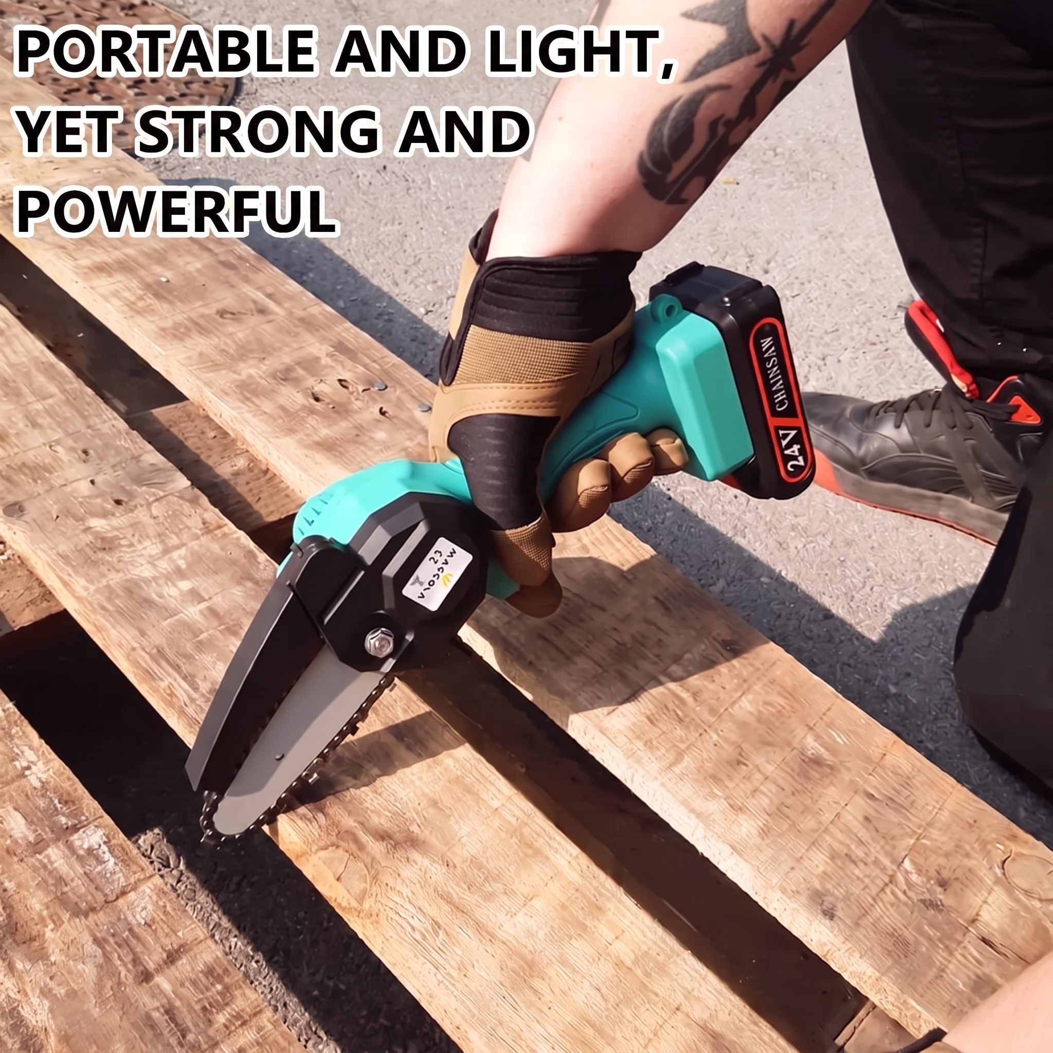 Portable and light, yet strong and powerful