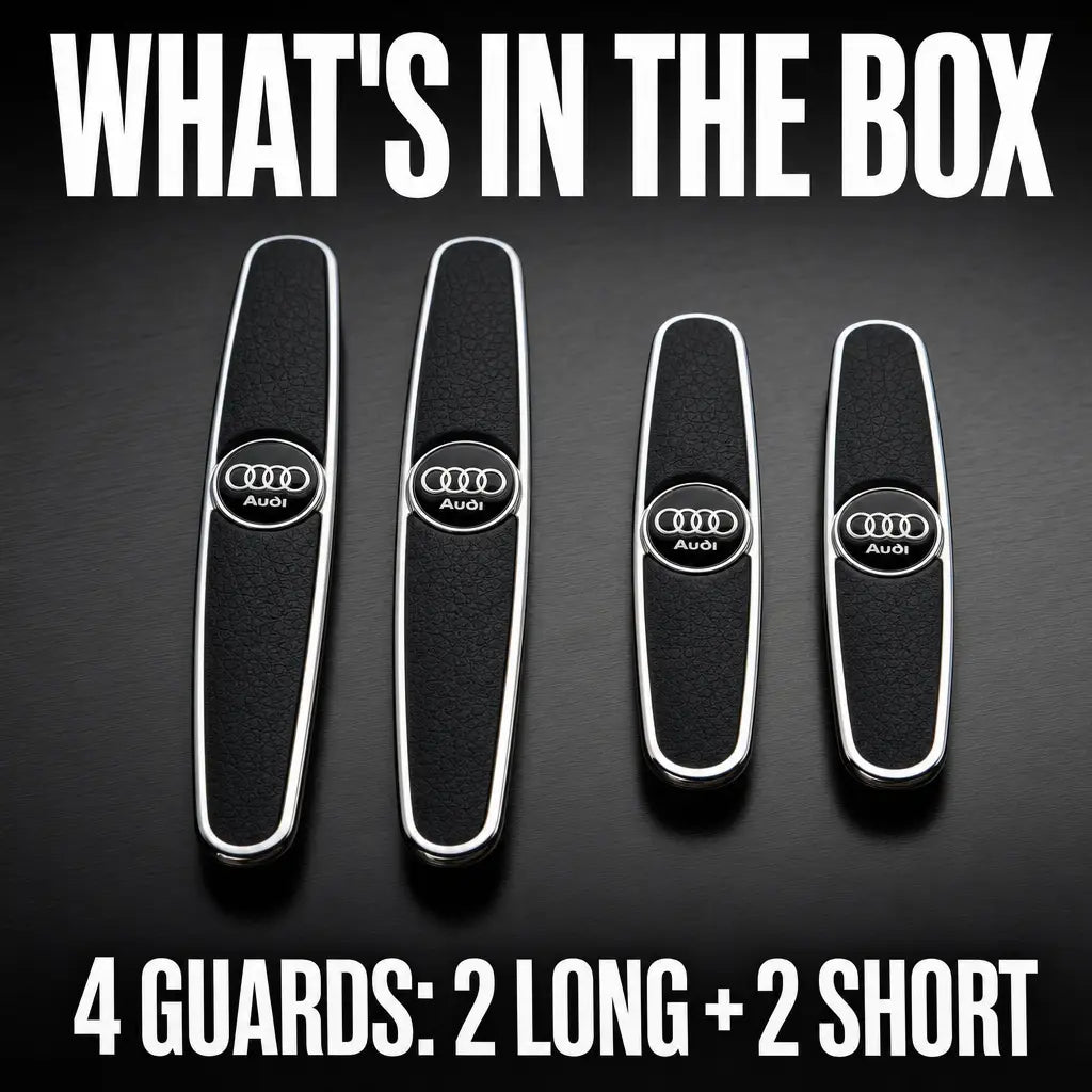 What is in the box: 4 DentDefender door edge guards, 2 long and 2 short