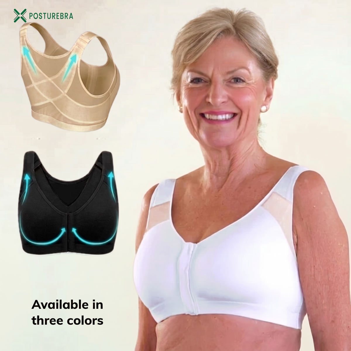 PostureBra available in three colors