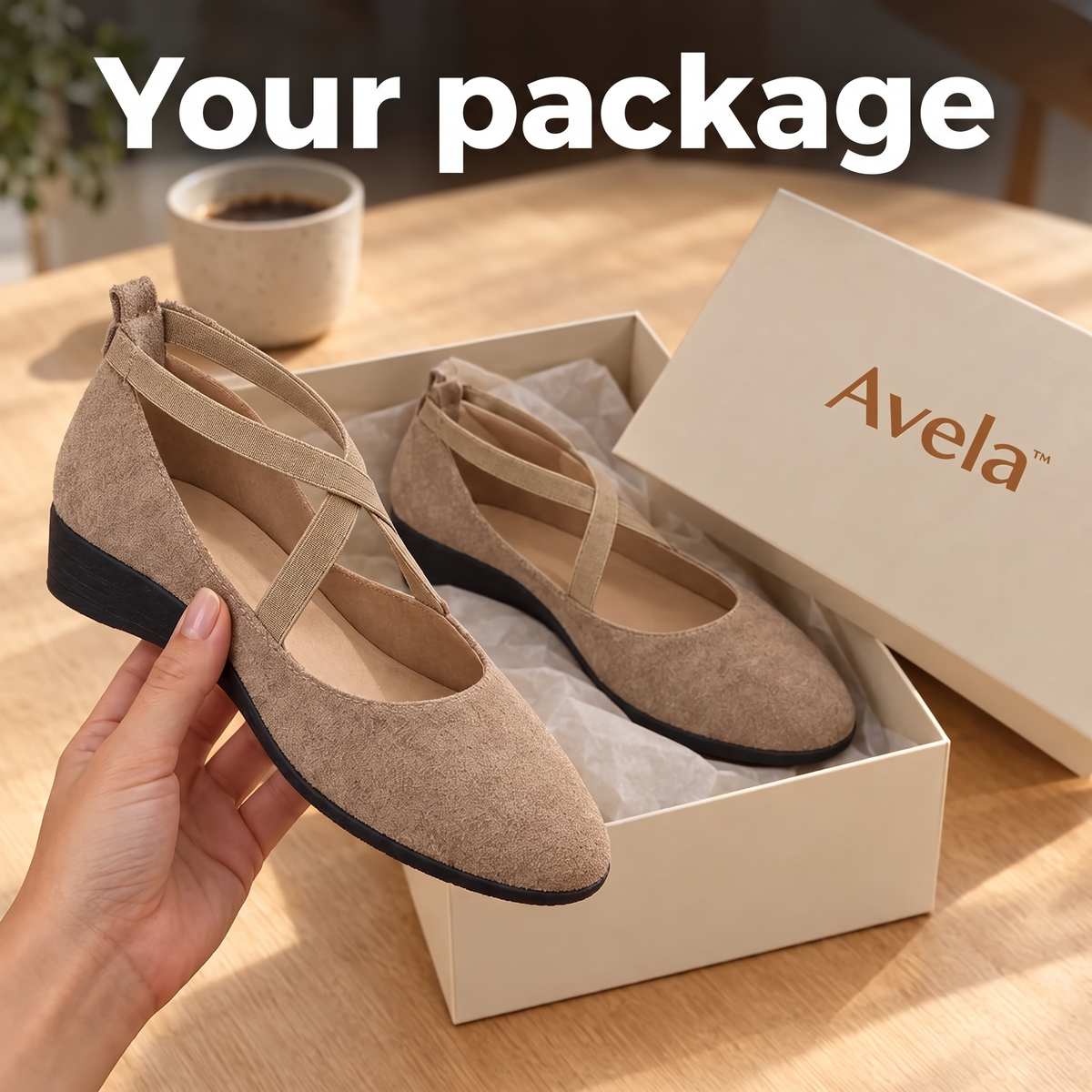 Your Avela™ package: the box and the pair
