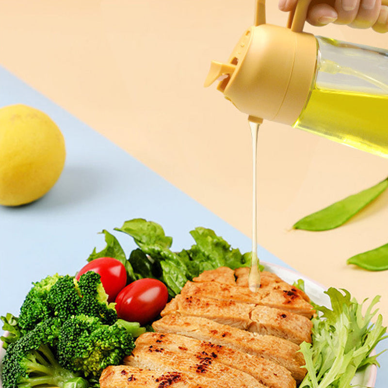 50% OFF TODAY | Splash&Drizzle™ - 2 in 1 Oil Spray Bottle and Glass Dispenser
