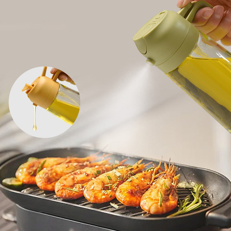 50% OFF TODAY | Splash&Drizzle™ - 2 in 1 Oil Spray Bottle and Glass Dispenser