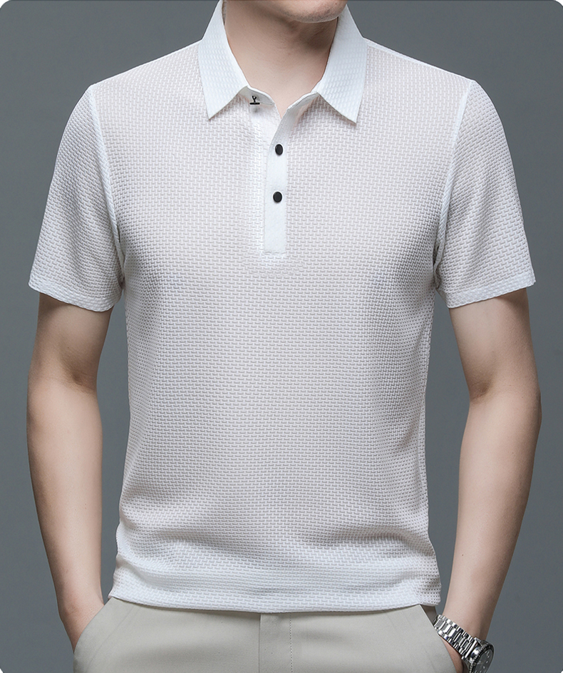 50% OFF TODAY | Orion™ - Premium Ice Silk Polo Shirt for Men