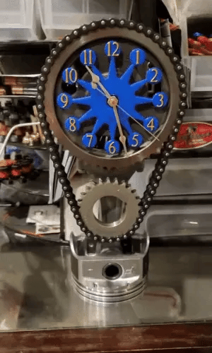 50% OFF TODAY  TimeForge™ - Rotating Metal Gear Clock