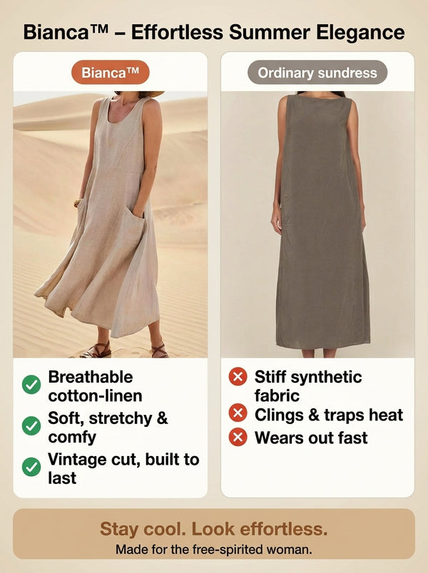 50% OFF TODAY  Bianca™ - Vintage Sleeveless Sundress