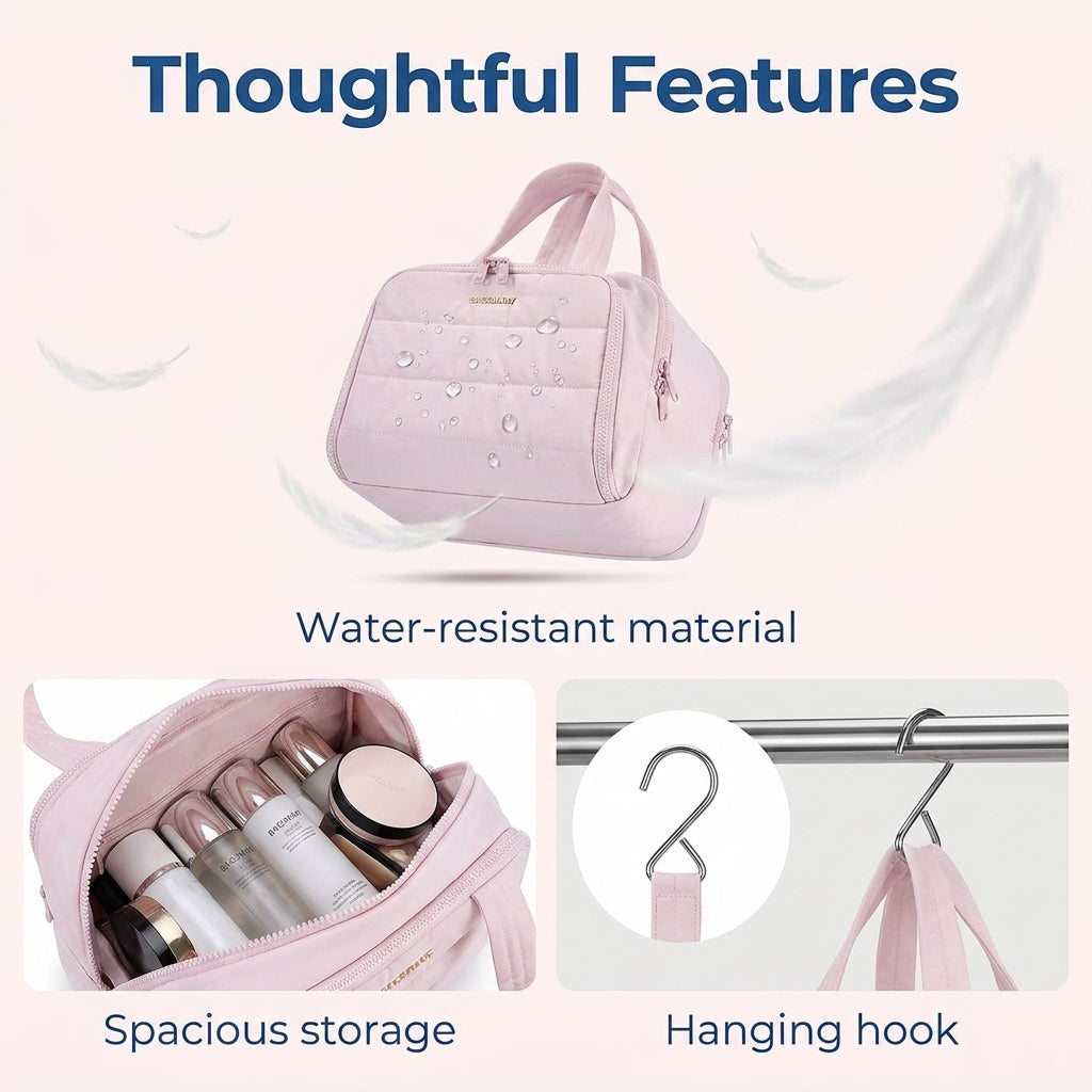 50% OFF TODAY | PuffPack™ - Designed to keep toiletries upright and within easy reach!