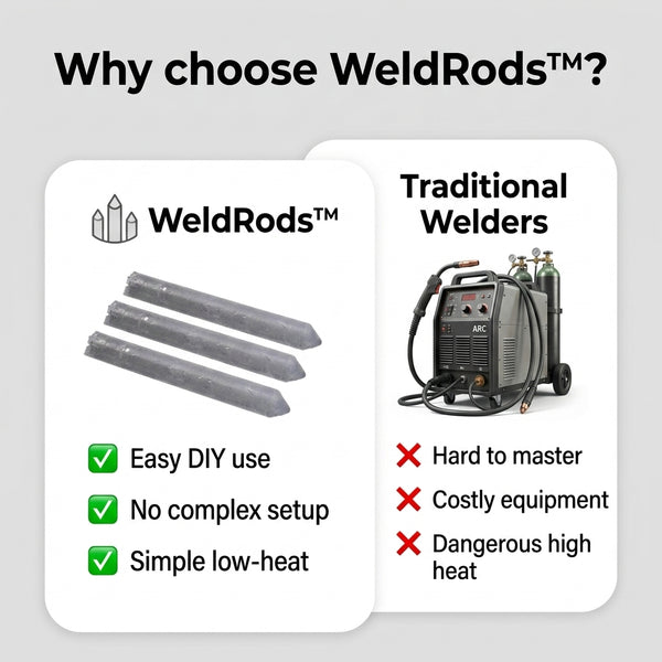 1 + 1 FREE TODAY  WeldRods™ - Universal welding wire for low temperatures