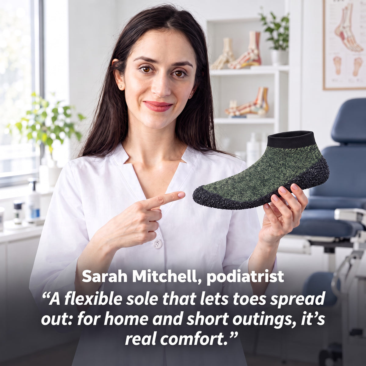 Sarah Mitchell, podiatrist, on SnugSoles