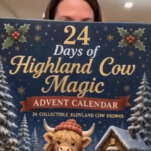 50% OFF TODAY | CowCollect™ - 24-Day Highland Cow Advent Calendar