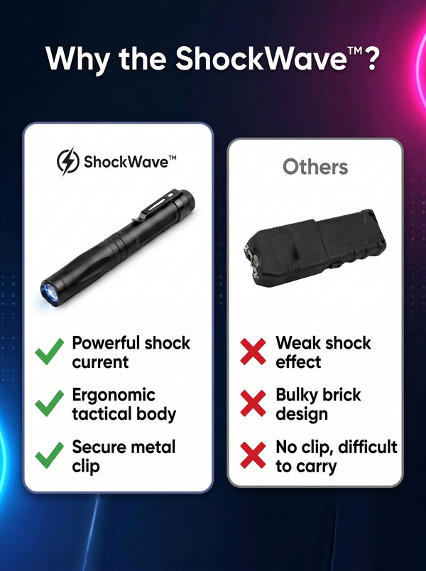 50% OFF TODAY  ShockWave™ - High-performance tactical stun gun