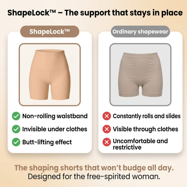 ShapeLock™ vs. ordinary shapewear — comparison