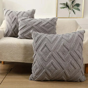 Faux Wool Throw Pillow Cover