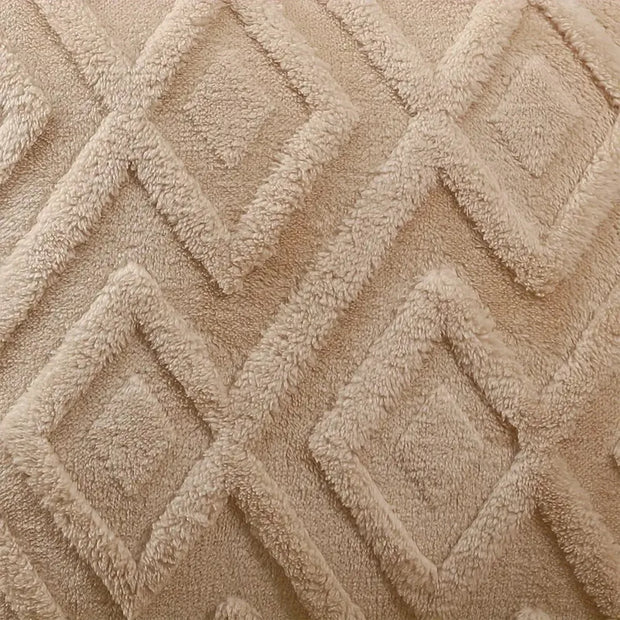Faux Wool Throw Pillow Cover